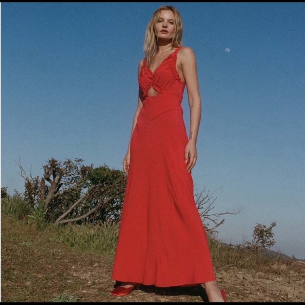 Doen Amoretta Dress in Tigerlily - Small